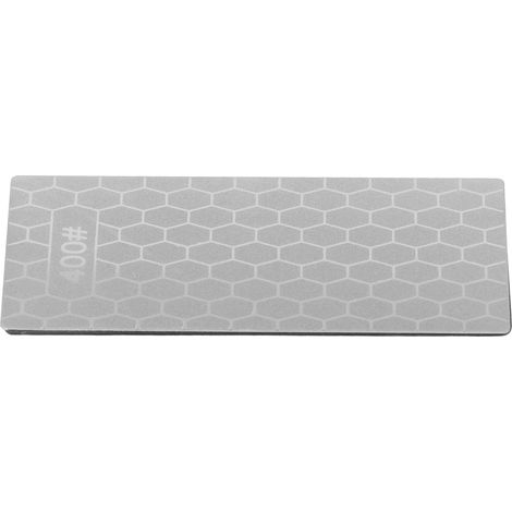 Pierre à aiguiser diamantée, plaque d'affûtage rectangulaire en diamant pour couteaux, pierre à aiguiser, outil de cuisine grain 400 (1/5)