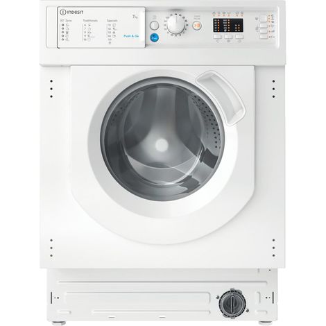 Indesit Lavatrice da incasso BI WMIL 71252 EU N - BI WMIL 71252 EU N. Tipo di carica: Caricamento frontale. Capacità cestello: 7 kg, Classe di efficienza della centrifuga: B, Silen... - BIWMIL71252EUN (1/10)