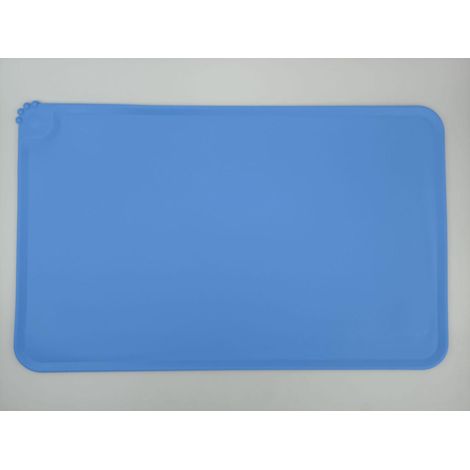 Tapis d'alimentation en pour animaux de compagnie bol imperméable antidérapant chien et chat Cm 47X30 Silicone (1/4)