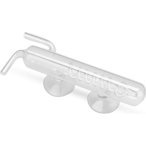 Compteur de bulles de CO2 pour aquarium planté, compte-bulles externe en verre cristal spiralé pour aquarium/bac à poissons (1/5)