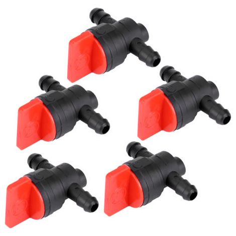 QORVA- Kit 5 vannes d'arrêt pour réservoir carburant - Compatible tondeuse et débroussailleuse - Sécurité anti-fuite - Installation facile