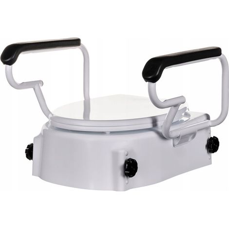 ActionMED NT200AM Nasadka Podwyższająca Elevador del asiento del inodoro con asas de seguridad, blanco (1/5)
