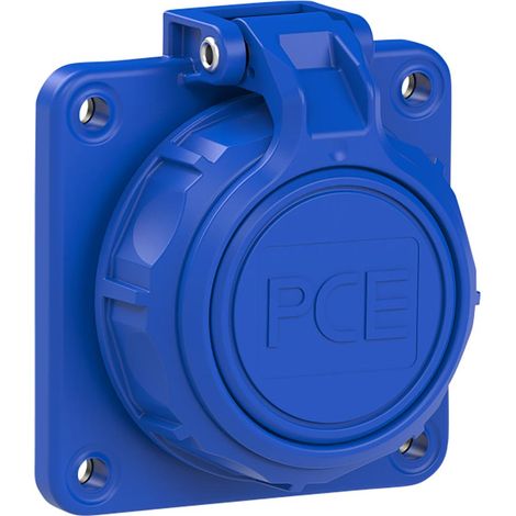 Presa semi incassata pce 20352 8B blu 16A 230V