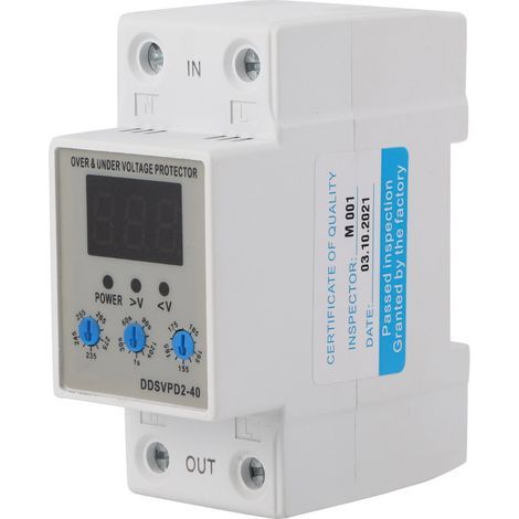 Einstellbarer automatischer Rücksetz-Leistungsschalter DDSVPD2-63 220V 40A Spannungsschutz (1/5)