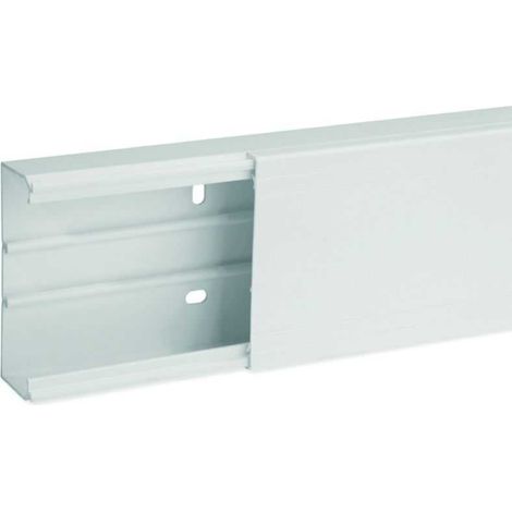 Goulotte de distribution cloisonnable - 100 x 40 mm - 1 compartiment - Longueur 2 m - Blanc - Ta-g - B01782 - IBOCO