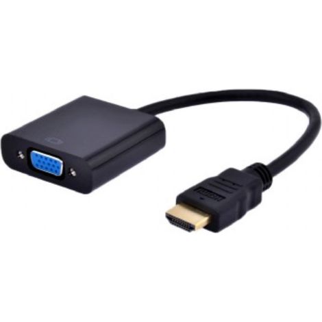 Adaptador HDMI-A(M)--VGA(F)+con audio