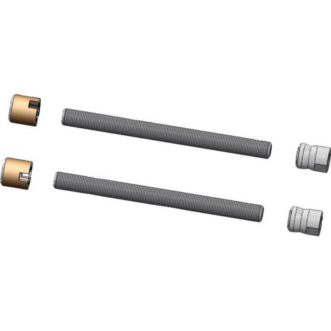 Kit de montage porte DUVAL 2300 Double fixation 8 à 80 mm Tube aluminium 40 mm