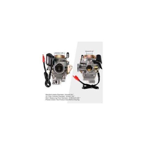 LAN S-GIANT PD24J 24 mm Vergaser für GY6 4-Takt-Motoren, 125cc, 150cc, Quads, Karts, Mopeds und Roller. (1/5)