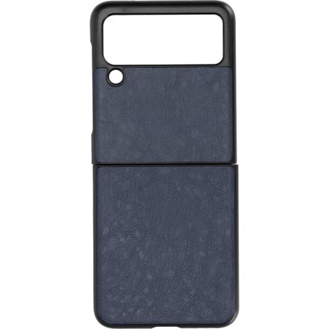 Comoda custodia protettiva in vera pelle per Samsung Galaxy Z Flip 3, resistente, sottile e portatile, supporta la funzione vivavoce, pieghevole, accessorio per smartphone.
