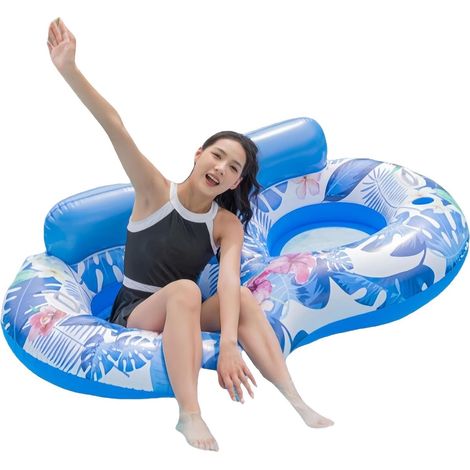 Pool-Floats Aufblasbare Urlaubs-Floats Schwimmende Lounge-Liege Für Außenbereich See Meeresküste Urlaub Resort Reisen Wasser-Park Pool-Party Frauen Männer (1/5)