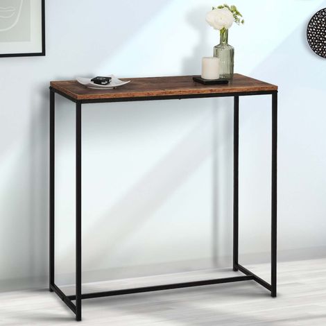 Consola DAYTON con tapa efecto envejecido, diseño industrial
