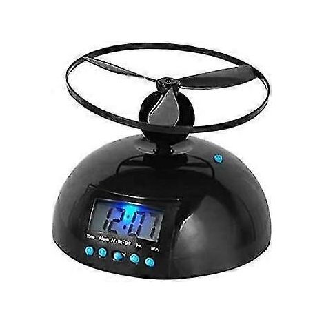 Réveil numérique LED Shxx, gadget original, hélice d'hélicoptère, cadeau créatif A906-2821 (1/4)