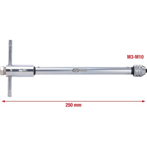 KS Tools Werkzeughalter mit Umschalt-Ratschenkopf, 250 mm