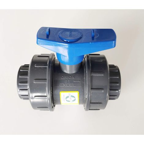 Vanne modèle 2020 Interplast 32mm à coller double union démontable 3,2cm / 32 mm PN16 PVC PRESSION (1/3)