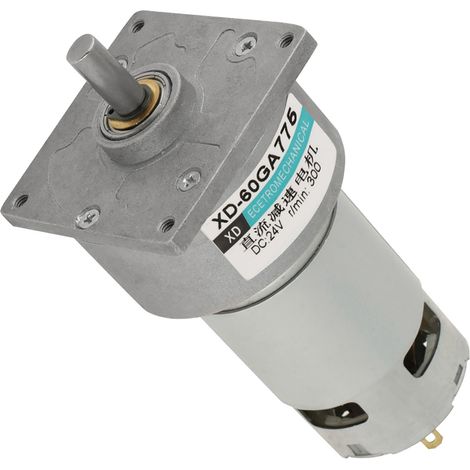 35-W-24-V-Metallgetriebemotor, 300 U/min, Drehzahl einstellbar, Drehrichtung im Uhrzeigersinn/gegen den Uhrzeigersinn (CW/CCW) für Heimwerkerprojekte (1/5)