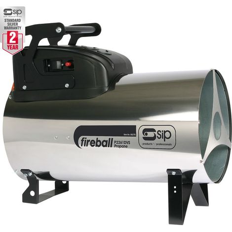 SIP FIREBALL 2261DV Propane Space Heater - Stainless Steel
