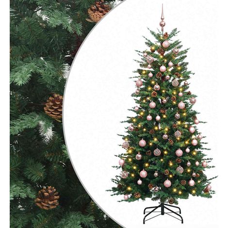 Künstlicher klappbarer Weihnachtsbaum 180 cm 300 LEDs vidaXL (1/5)