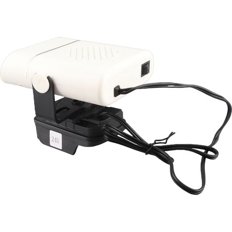Chauffage d'appoint compact sans fil pour batterie Makita 360° orientable 160° inclinable 2 niveaux chauffage dégivrage désembuage voiture (1/5)