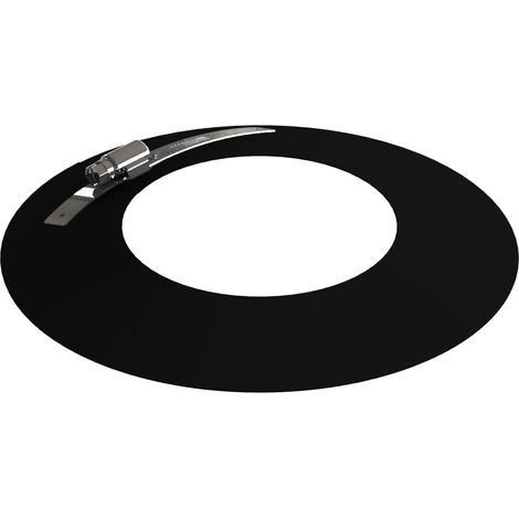 Jeremias PELLET-LINE Wandrosette  Edelstahl schwarz Ø 100 mm