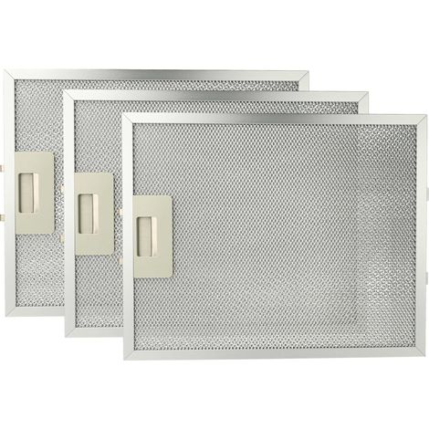 vhbw 3x filtro anti-grasso sostituisce Gorenje 127036 per cappa da cucina - 32 x 25,9 x 0,85 cm, metallo