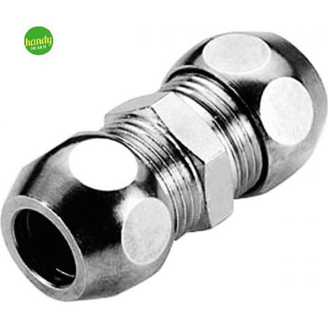 Niples bicono in ottone cromato Ambra 3/8 x Ø 10 mm