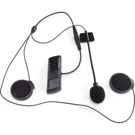 Casque Moto Bluetooth Étanche avec Écouteurs Intégrés pour Appels Mains Libres, Musique et GPS