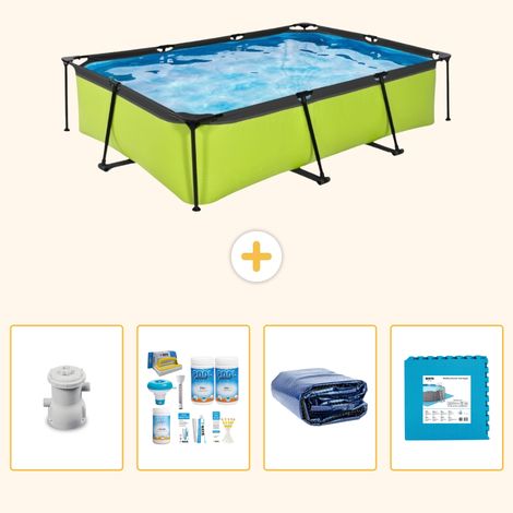 Exit-toys Piscine Exit Rectangulaire - 300x200x65 cm - 5-pièces S188 (1/5)