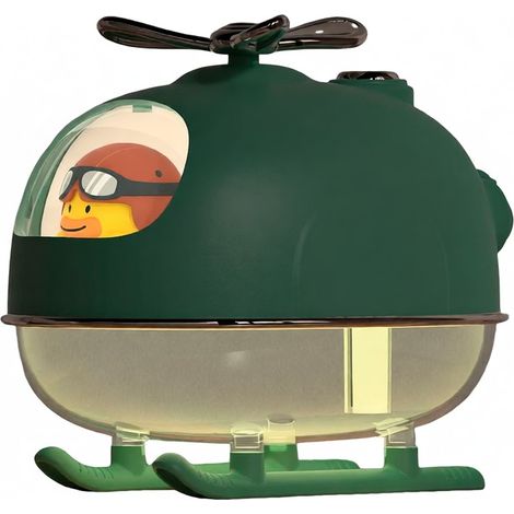 Niedlicher grüner Hubschrauber – geräuschloses Nachtlicht für Schreibtisch/Tisch, originelles Muttertagsgeschenk
