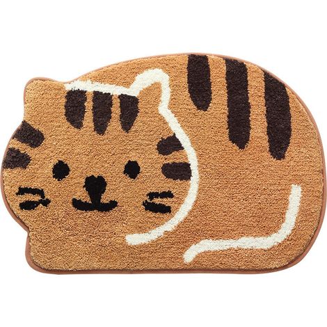 Forme animale salle de bain tapis de sol porte d'entrée ménage chambre pied tapis salle de bain absorbant l'eau tapis anti-dérapant (1/5)