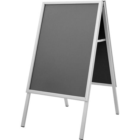 Chevalet de trottoir CLASSIC A1, 67x122 cm, cadre alu anodisé naturel (1/5)