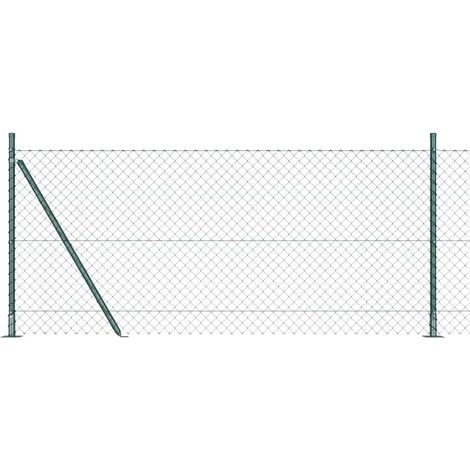 Maison Exclusive - Zaunpfosten Grün 1 x 25 m (60 x 60 mm Maschen)