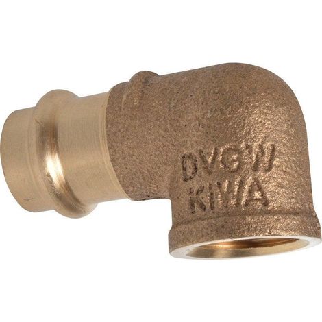 Codo hembra 90° sanha cobre 15 mm fontanería