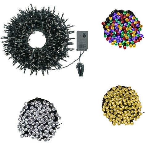 LUCI DI NATALE 600 LED 40 METRI BIANCO CALDO FREDDO MULTICOLOR ALBERO - Multicolor - Colore: Multicolor