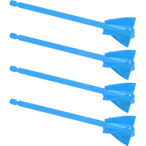4 Harzmischflügel, 5 Flügel, Bohraufsatz, homogen, wiederverwendbar, blau, 4 Stück (1/5)