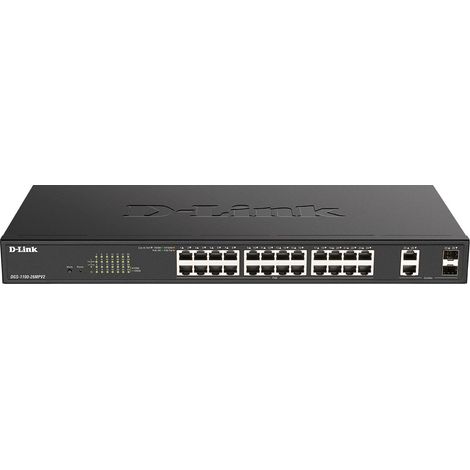 HUB Switch puertos 24 x 1000BASE-T, 2 x Combo D-LINK DGS-1100-26M