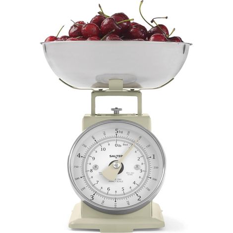 SA00562CFEU12 échelle de cuisine mécanique Timeless – capacité de 5 kg, bol de 1 litres résistant au lave-vaisselle, échelle de cuisson, cadran à grand chiffre facile à lire, 22cm, crème (1/5)