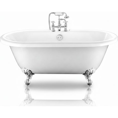 Freistehende Badewanne CHELSEA Adlerfüße CHROM 170