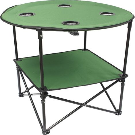 Table camping pliante en tissu -  - Vert