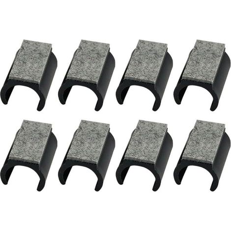 mit 8 U förmigen 25 mm Stuhlgleitern zum Schutz des Bodens