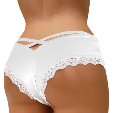 Femmes dentelle caleçons sans couture culottes couleur unie slips Slip en dentelle sans couture pour femmes (1/5)