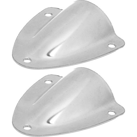 Passe-câbles Coquille 2 pièces en Acier Inoxydable Poli pour Bateau, Protection de Câble à Travers le Clapet (1/5)