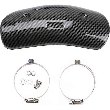 Protection universelle de pot d'échappement pour moto Yoshimura AR C, avec cache-flammes et protection thermique. (1/5)