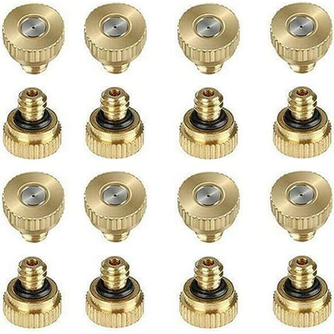 Sprühdüsen – 15 Stück – Messing – 0,3 mm – Außenkühlsystem – Garten und Gewächshaus (1/5)