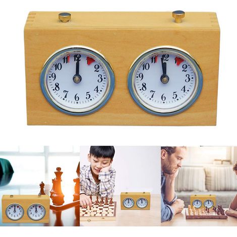 Horloge mécanique portable pour échecs et go – Chronomètre de tournoi – Parfaite pour clubs de jeux de stratégie (1/5)