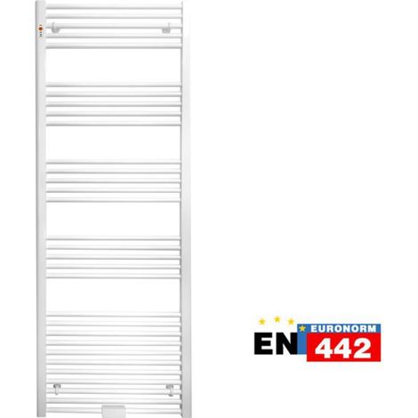 Badheizkörper Handtuchwärmer Weiß gerade Handtuchheizung Heizkörper Badezimmer 900 x 700 mm
