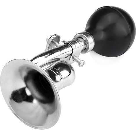Bocina de corneta，bocina de payaso vintage，bocina para bicicleta infantil，bocina giratoria clásica de metal retro，bocina de aire tipo caracol (1/5)