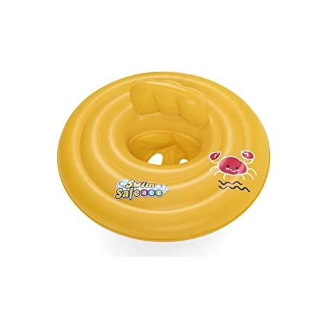 Bestway Flotador Hinchable 3 Aros Asiento Bebe 76x76 cm 1 a 2 Años Jardin, Piscina y Playa 32050 (1/5)