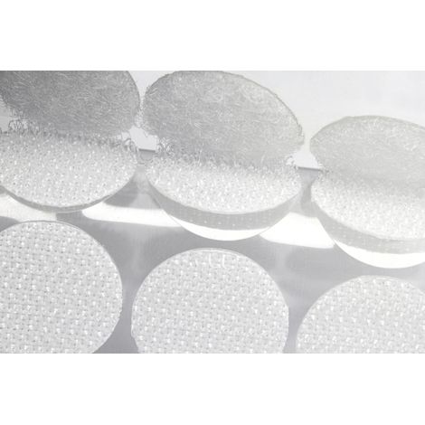 Cercles ronds auto-adhésifs Velcro, 250 pièces, 125 paires (18 mm) (1/4)
