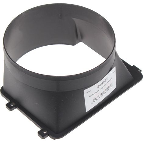 Novy - adaptador pieza de escape negro - ø 125mm - 603032 - 5414425104437