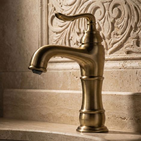 Robinet de lavabo PaulGurkes Nostalgie en bronze rétro